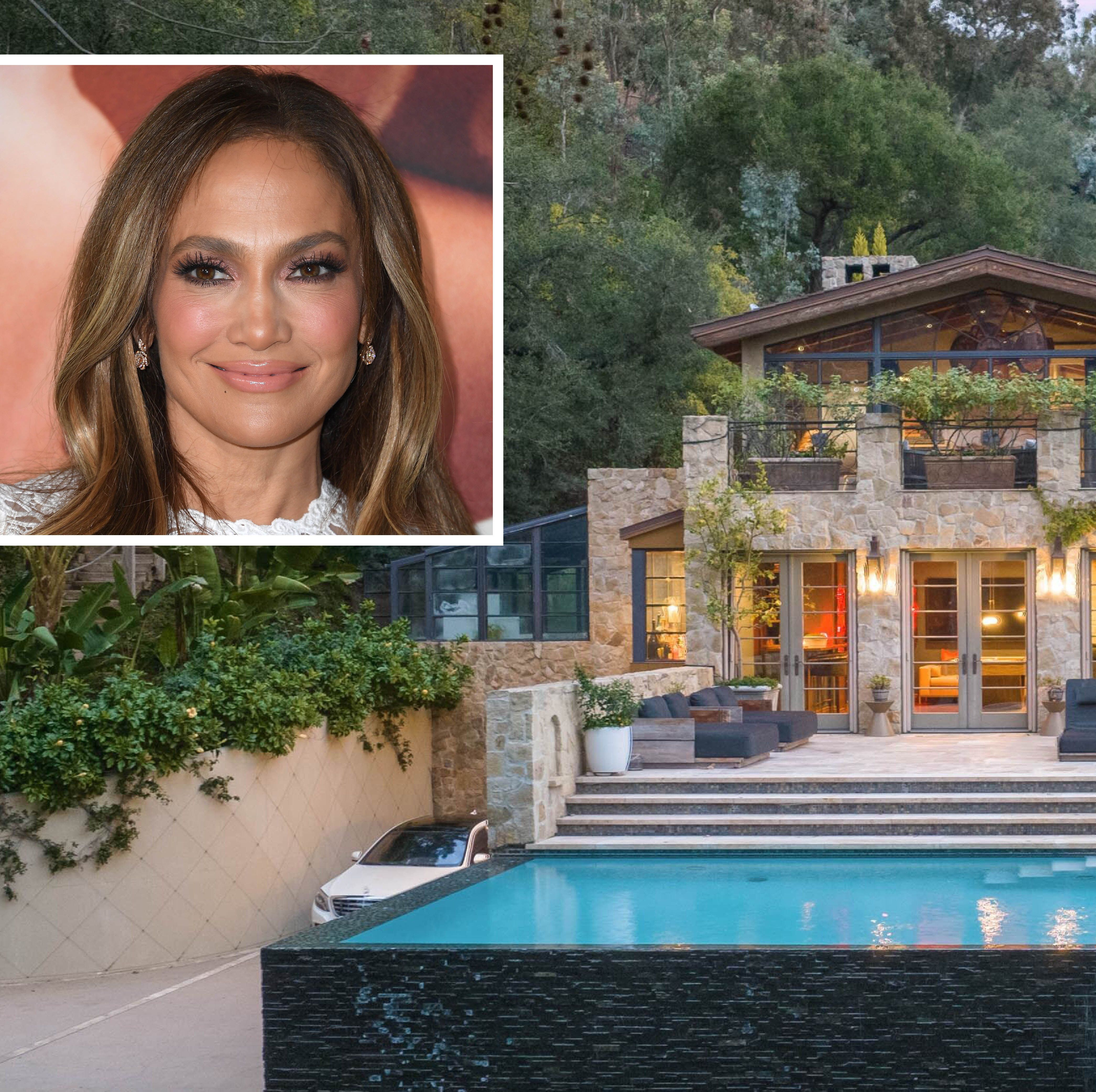 Elle: Jennifer Lopez's Lavish Bel Air Mansion Is On The Market For $42. ...