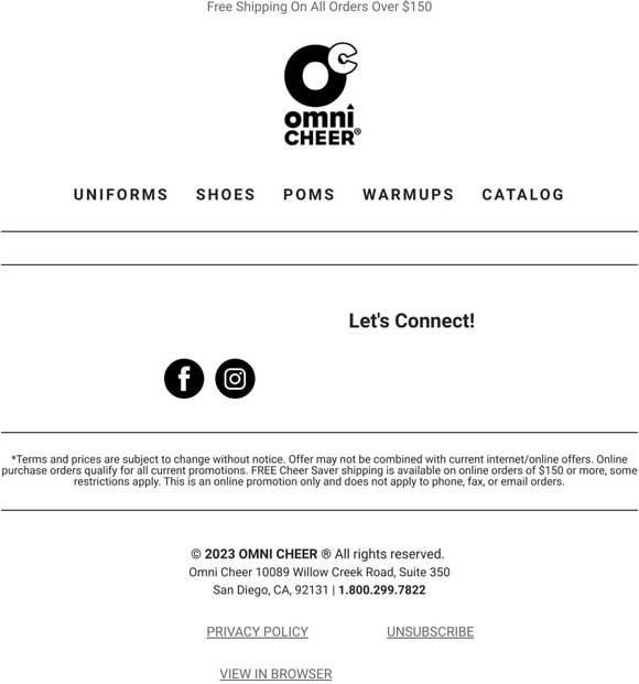 Omni Cheer Our quickship cheer uniforms save the day. Milled