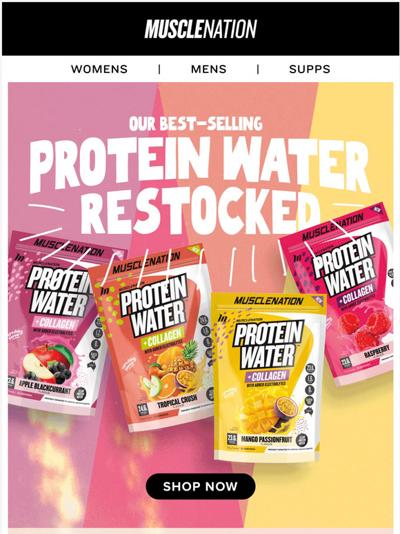 Muscle Nation Protein Water From 25 😱 Milled