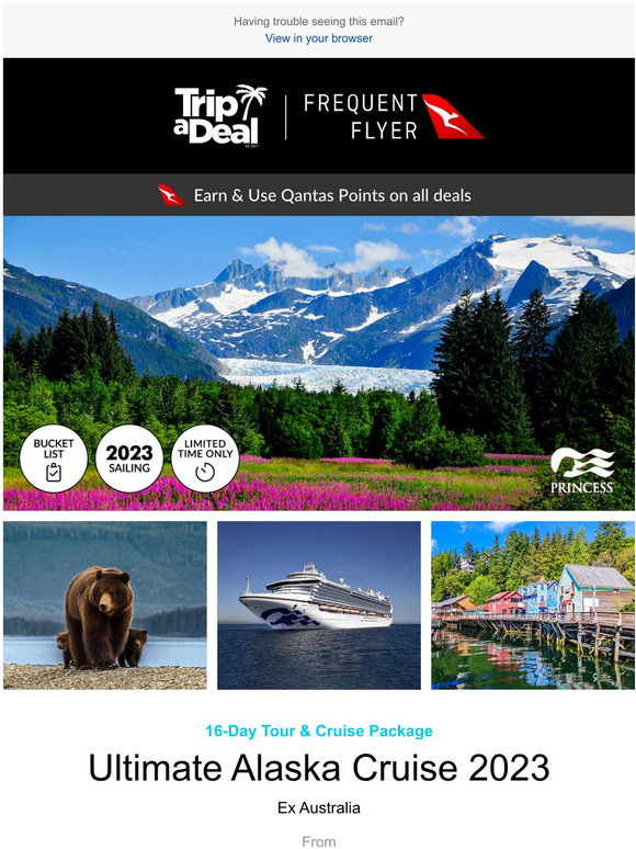 TripADeal 🚢 Set Sail In 2023 On An Cruise Adventure Alaska Brisbane to