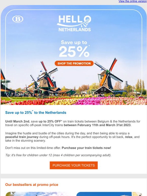 —, save up to 25% to the Netherlands