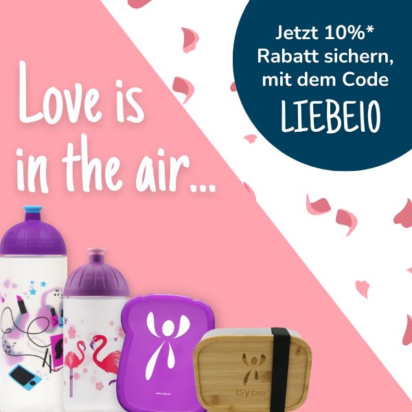 Jetzt 10% Rabatt sichern, mit dem Code "LIEBE10"
