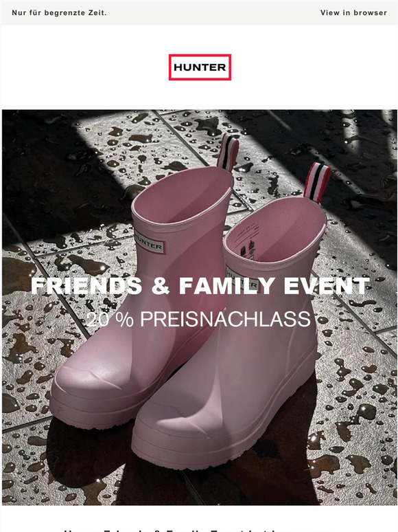 Friends & Family: 20 % Rabatt