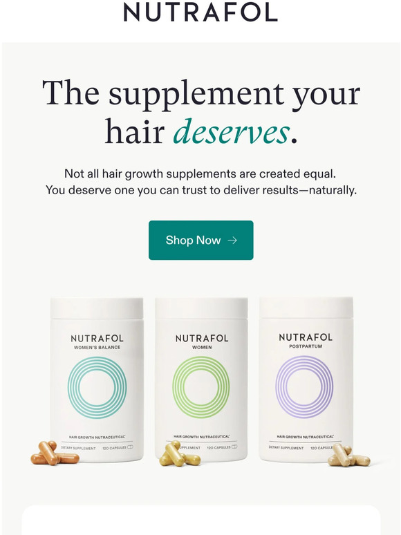 nutrafol Hair growth formulas you can trust. Milled