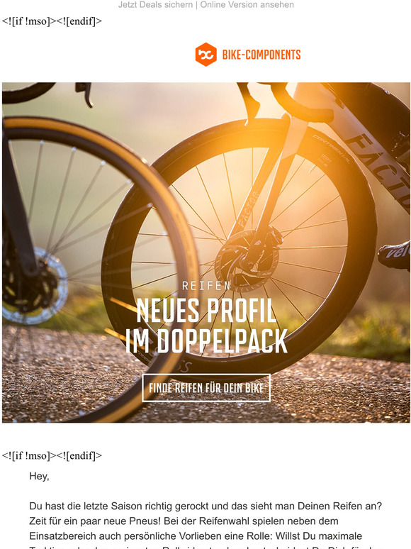 Hast Du schon neue Reifen am Bike?