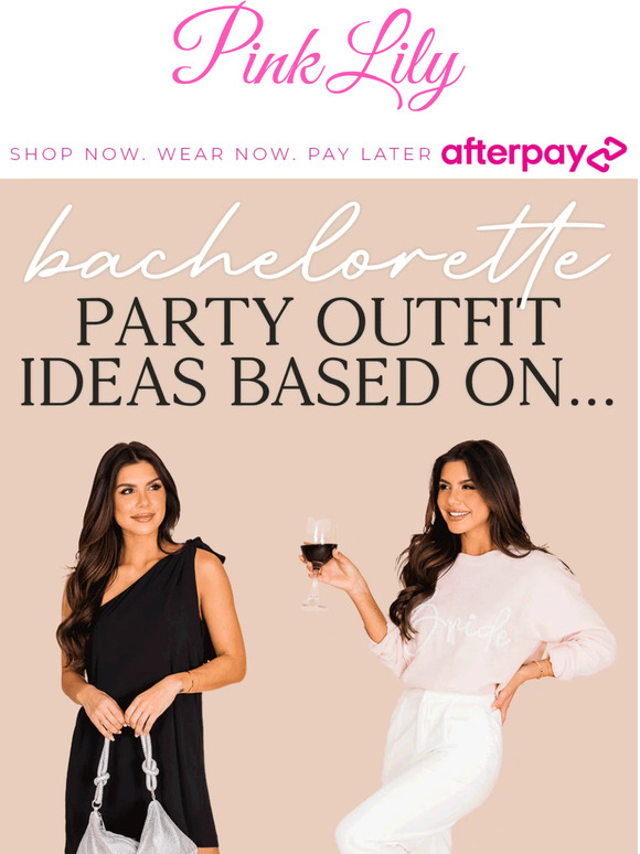 The Pink Lily Boutique plan your bachelorette party ootds... Milled