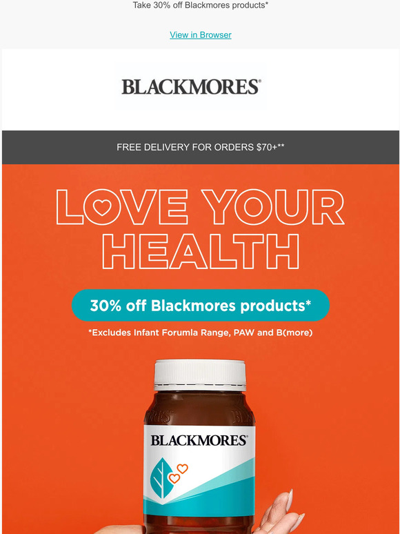 Blackmores Australia L♡VE Your Health Milled