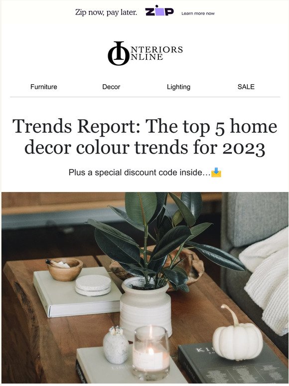 Trends Report: The top 5 home decor colour trends for 2023