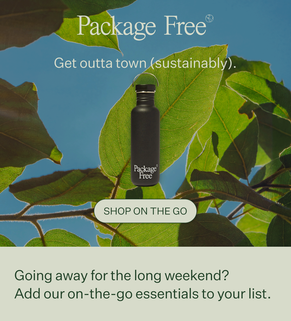 Package Free Shop Bon voyage. Milled