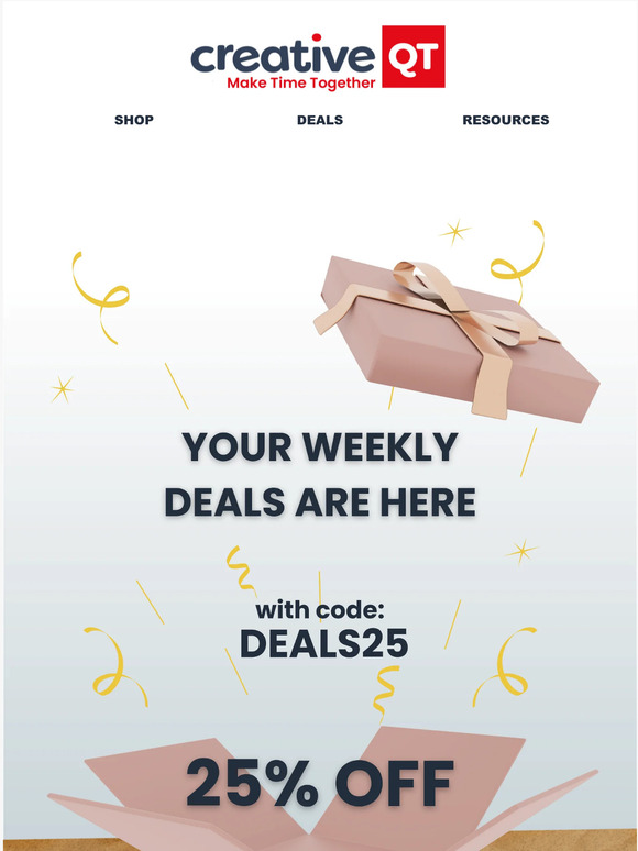 Your weekly deals just arrived!
