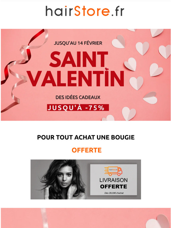 ♥ Spécial Saint Valentin ♥ Jusqu'à-75% de réduction sur pleins d'articles !