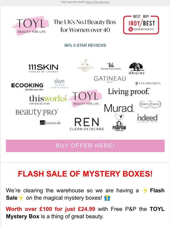 ⚡FLASH SALE on the Mystery Box! 🎁