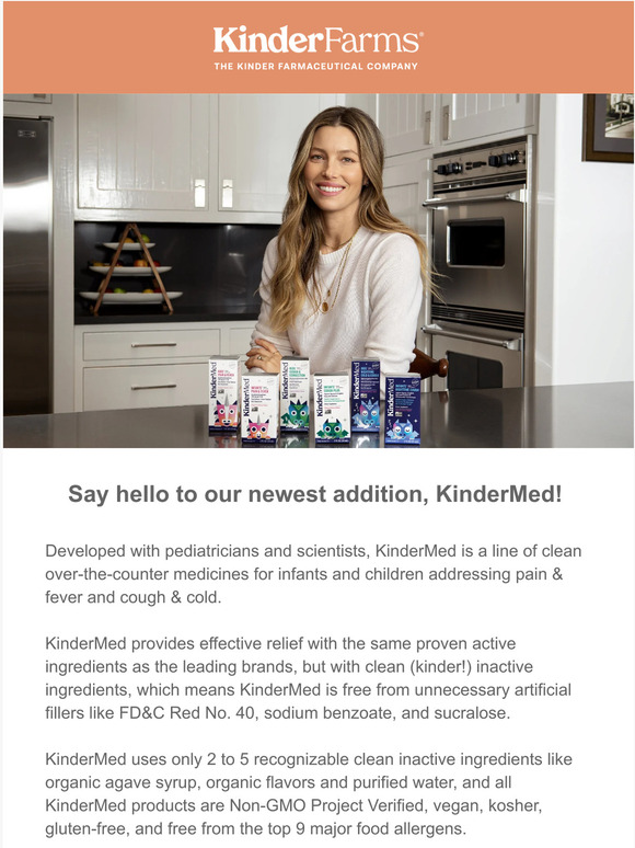 Meet KinderMed: Clean Medicines for Kids & Infants
