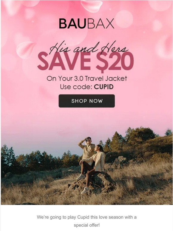 Use code CUPID to get $20 OFF