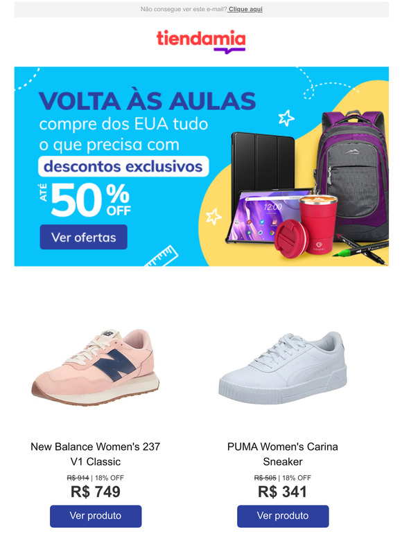 🎒 Volta às Aulas até 50% OFF