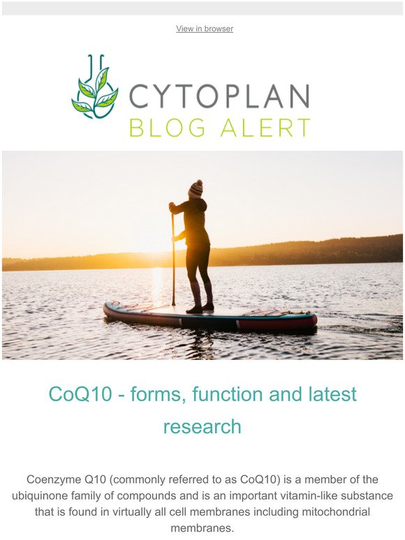 CoQ10 - forms, functions and latest research