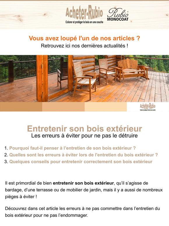 Entretenir son bois extérieur : les erreurs à éviter pour ne pas le détruire