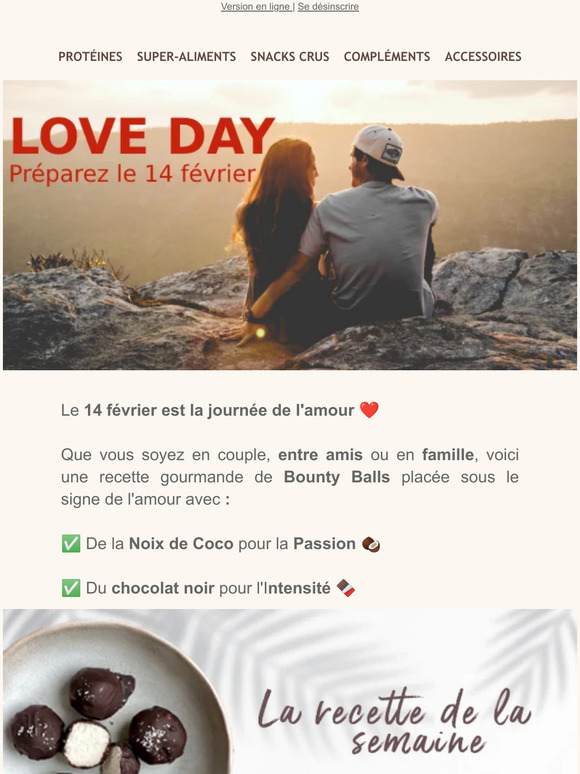 On vous souhaite beaucoup d'amour et de chocolat🤎