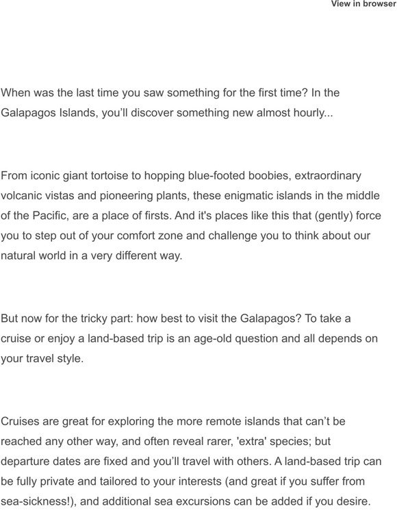 The Galapagos Islands 