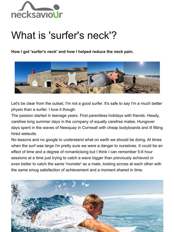 How I got 'surfer's neck' and how I helped reduce the neck pain