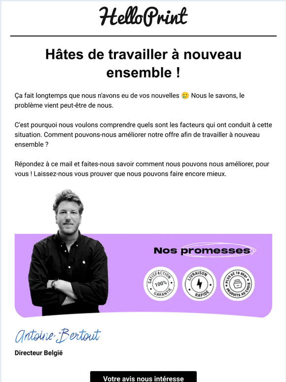 Comment pouvons-nous vous offrir un meilleur service ?