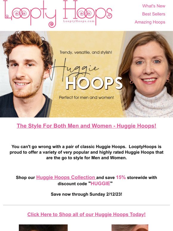 Huggie Hoops Styles for Men and Women!