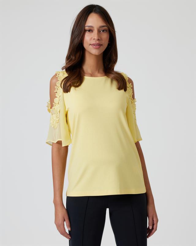 Shirt mit Chiffon-Ärmel