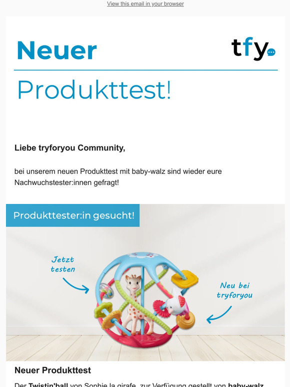 Die neuesten Produkttests nur für dich!