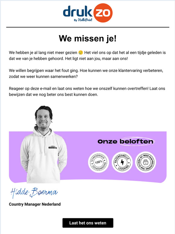 Hoe kunnen we jouw ervaring verbeteren?