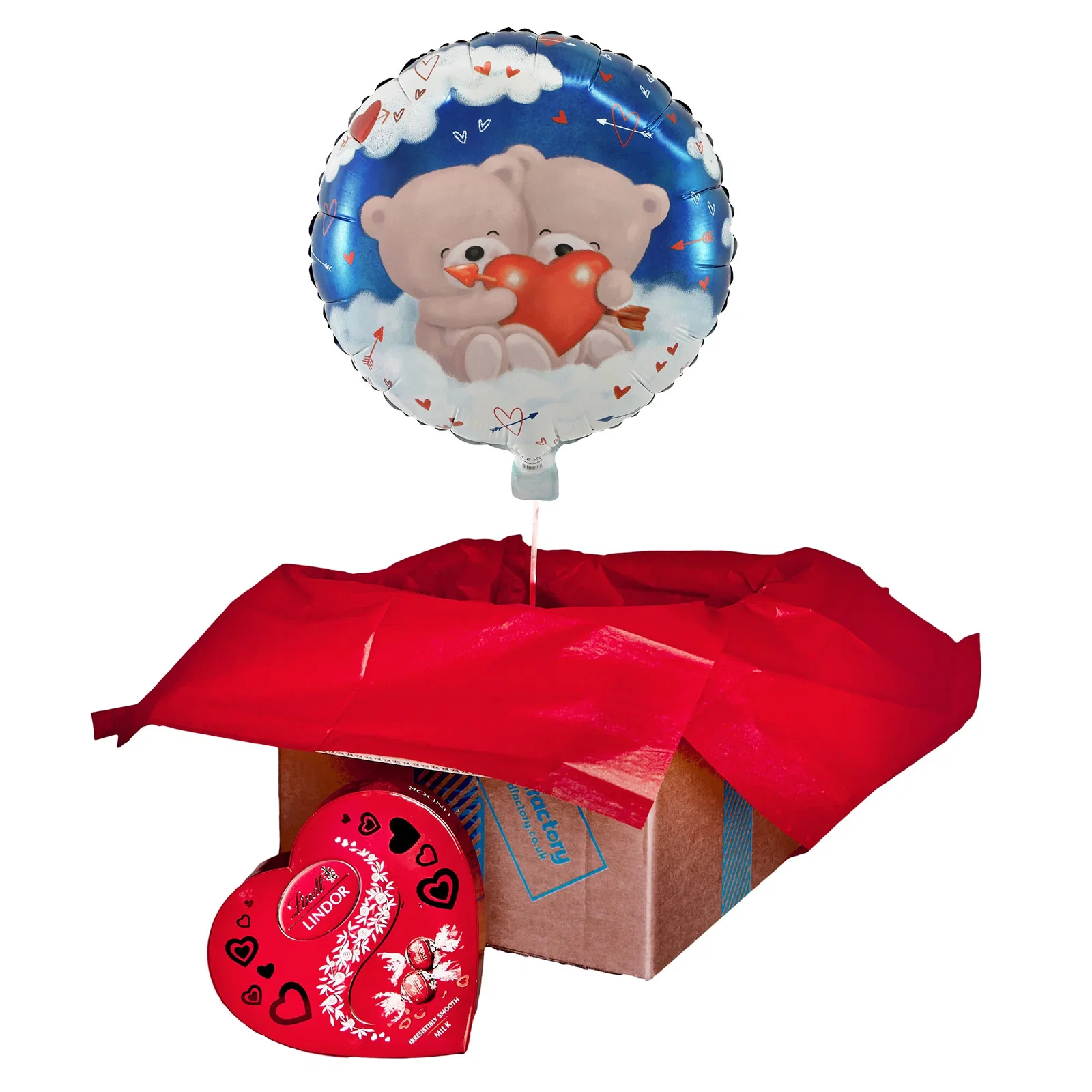 Hugs Bear Balloon & Lindt Chocolates Bundle - Pre-Order For Valentine's Day!