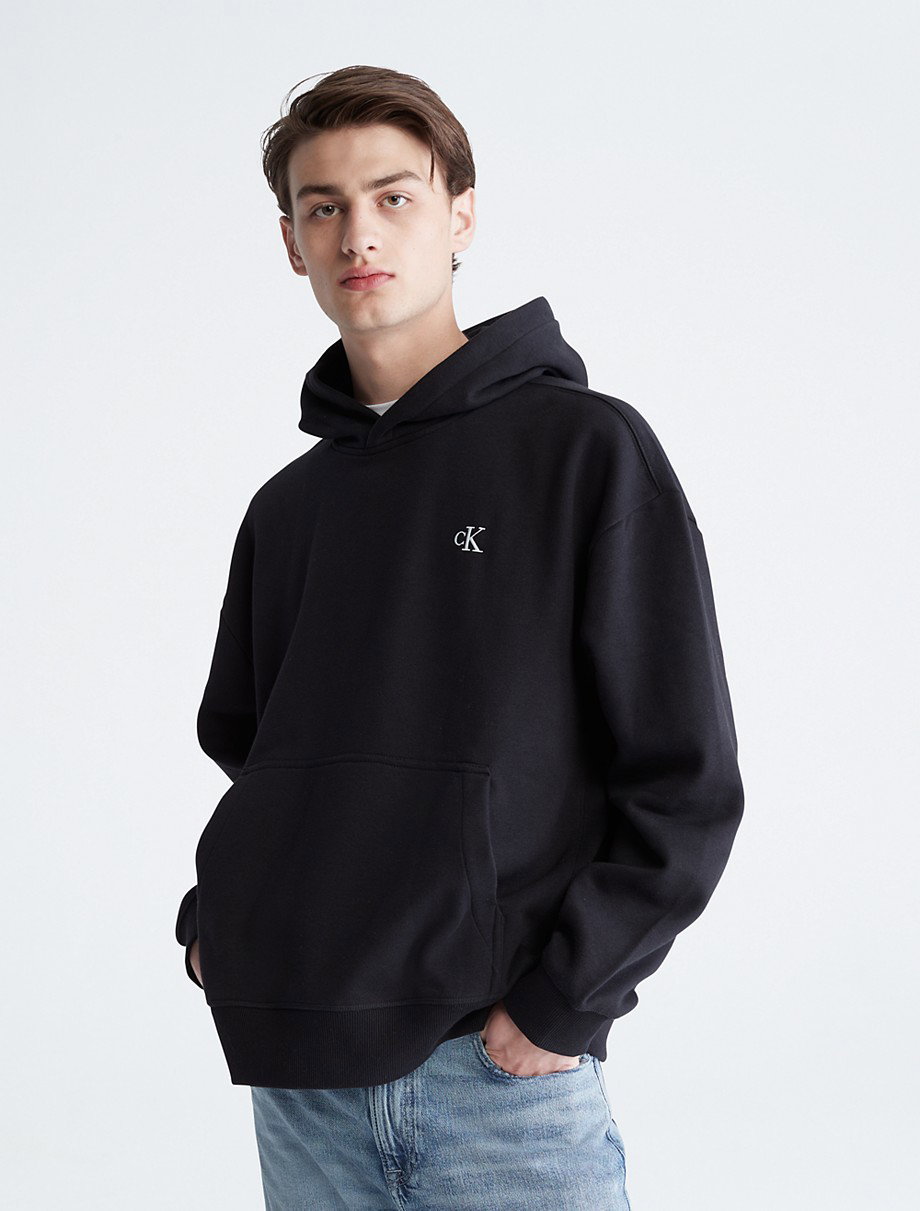 Relaxed Fit Archive Logo Fleece Hoodie