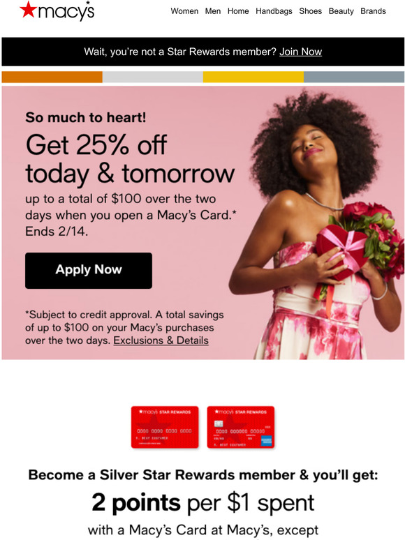 Alfani Open a Macy's Card 💳 for a special Valentines treat (deets