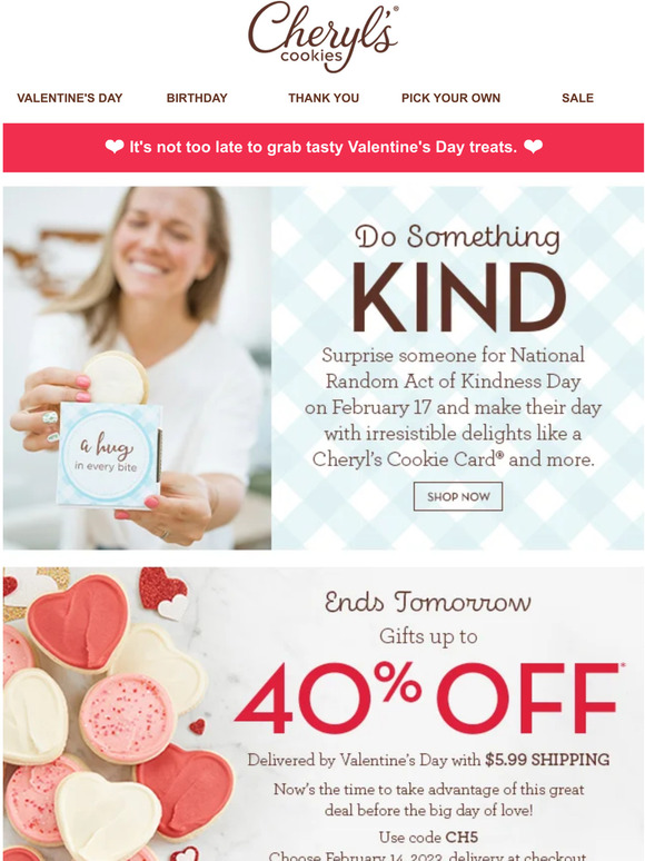 😄 Spread smiles with cookies on National Random Act of Kindness Day.