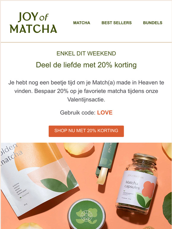 Haal jouw geliefde matcha nu extra voordelig in huis 😍