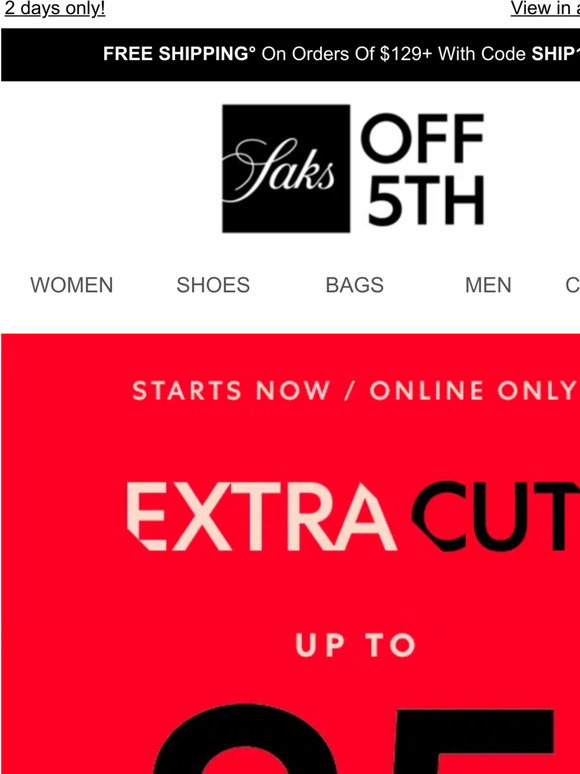Stuart Weitzman shoes are now 50% off at Saks Fifth Avenue