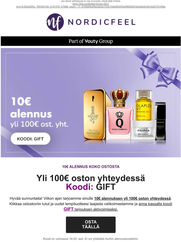10€ ALENNUSKOODI kirjeessä💜💜💜