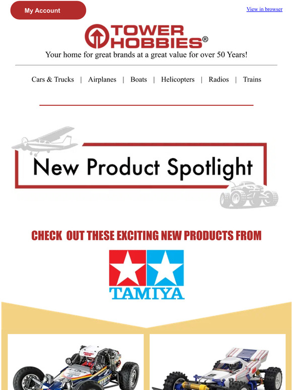 Tower Hobbies 🆕 Check out these Exciting New TAMIYA Releases at Tower