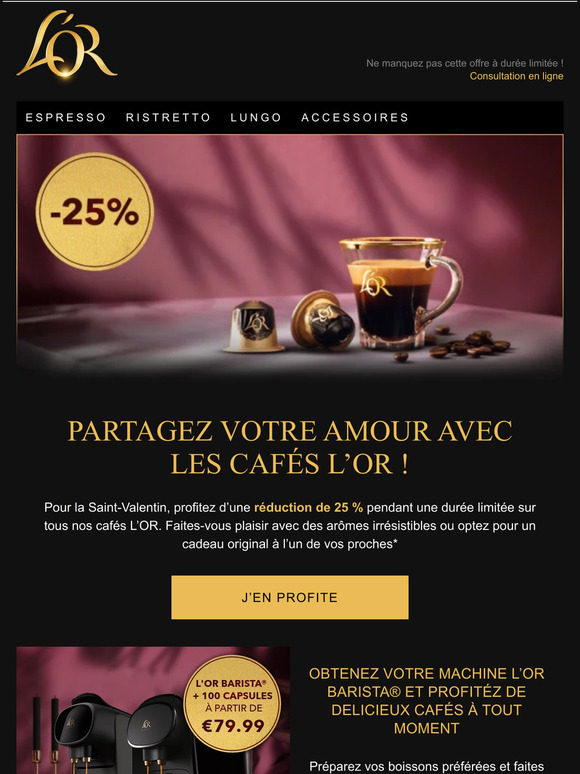 Offre limitée! Prenez soin de vous pour la Saint Valentin et faites-vous plaisir.
