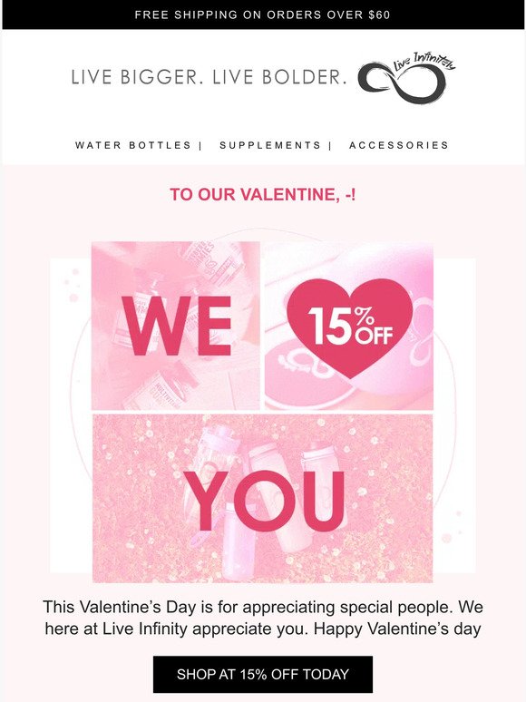 [15% off] Be my valentine?