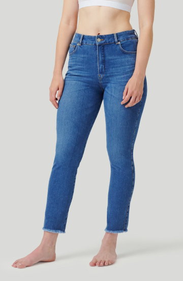Cropped High Rise Pants in der Farbe Vintage Blue shoppen