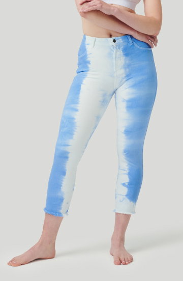 Cropped High Rise Pants in der Farbe Dipped Blue shoppen