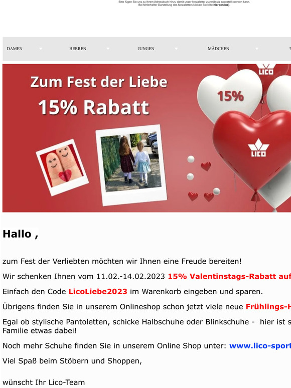💗💗💗 Wir feiern die Liebe: 15% Rabatt für Sie! 💗💗💗