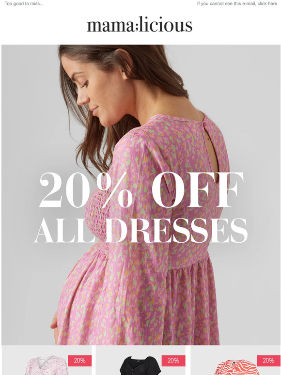 20% off all dresses💃🏼