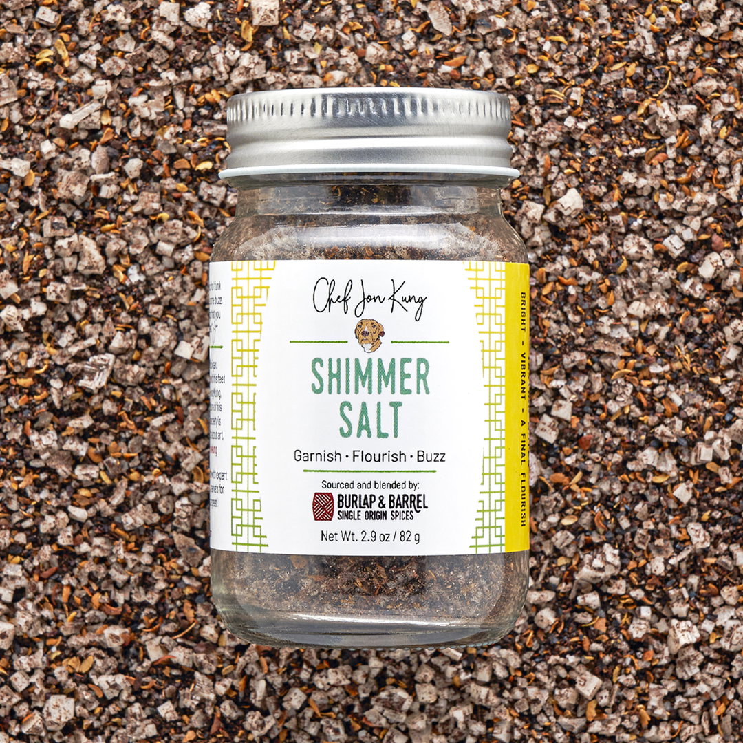 Shimmer Salt, Jon Kung with Burlap & Barrel