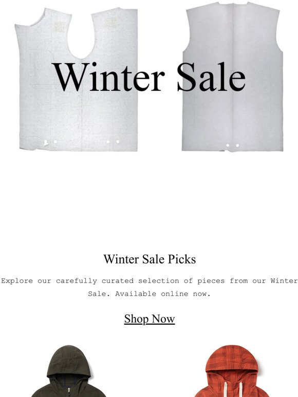 Winter Sale Picks.