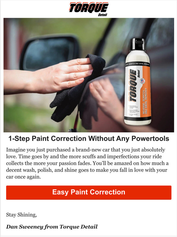 Torque Detail How We Do 1Step Paint Correction Without Any Powertools