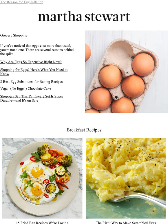 Martha Stewart Why Are Eggs So Expensive Right Now? Milled