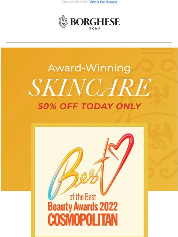 Award Winning Skincare 50% Off