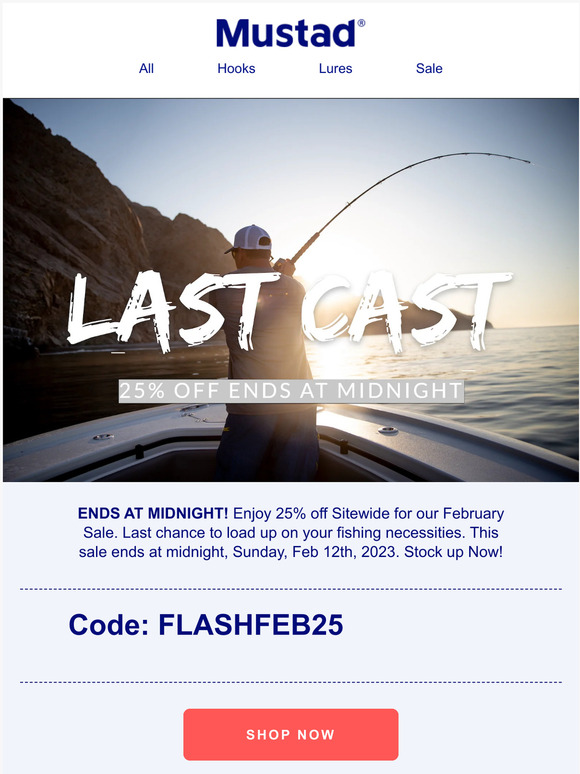 LAST CAST | 25% OFF Sitewide!