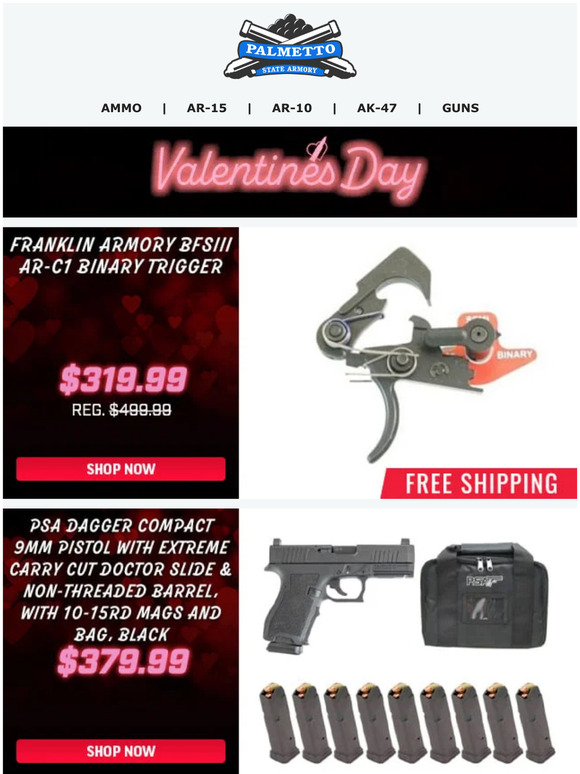 Palmetto State Armory Franklin Armory Deals Start Today! Franklin Armory Binary Curved